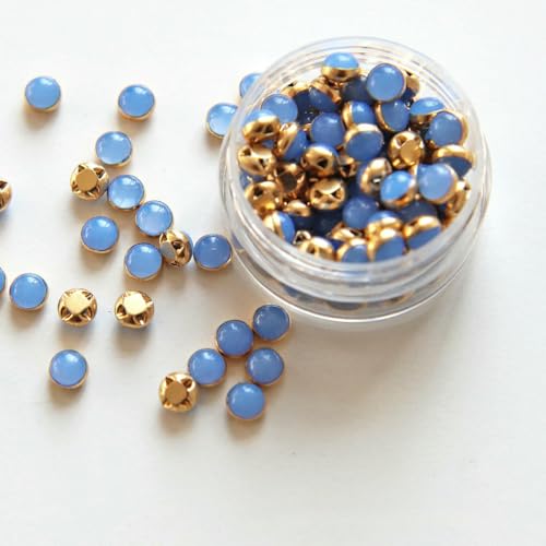 5 mm, 100 Stück, ultrakleine Puppenperlen-Miniknöpfe, Gürtelschnalle für DIY-Puppenkleidung, Hemden, Schuhe, Nähzubehör, Scrapbooking, 7 Seeblau 5 mm, 100 Stück, ultrakleine Puppenperlen-Miniknöpfe, Gürtelschnalle für DIY-Puppenkleidung, Hemden, Schuhe, Nähzubehör, Scrapbooking, 7 Seeblau von YFSHC