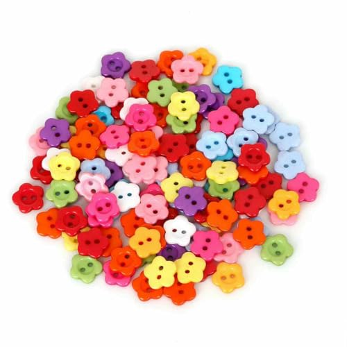 50/100 Stück Mix Form Viele Farben DIY Scrapbooking Cartoon Knöpfe Knöpfe Kinderkleidung Nähideen-NCC-05 von YFSHC