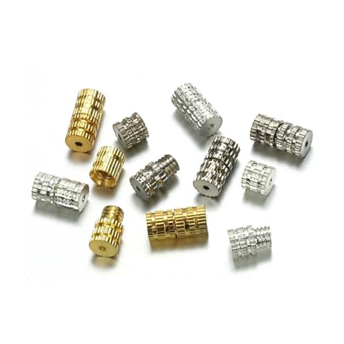 50–100 Stück/Los Schmuckverschlüsse, Zylinder-Schraubverschlüsse, Verbinder für die Schmuckherstellung, Halskette, Armband, Verschlussschnalle, DIY-Befunde, gemischte Farbe, 100 Stück 50–100 Stück/Los Schmuckverschlüsse, Zylinder-Schraubverschlüsse, Verbinder für die Schmuckherstellung, Halskette, Armband, Verschlussschnalle, DIY-Befunde, gemischte Farbe, 100 Stück von YFSHC