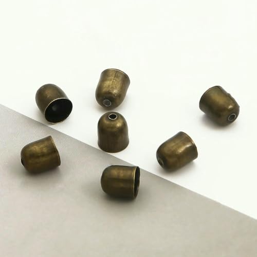 50–100 Stück 4–12 mm passend für 3–11 mm Lederschnüre, Endspitze, Quaste, Crimp-Endperlenkappen für DIY-Armbänder, Schmuckzubehör, Ohrringe, Bronze, 8 x 9 mm, 50 Stück 50–100 Stück 4–12 mm passend für 3–11 mm Lederschnüre, Endspitze, Quaste, Crimp-Endperlenkappen für DIY-Armbänder, Schmuckzubehör, Ohrringe, Bronze, 8 x 9 mm, 50 Stück von YFSHC