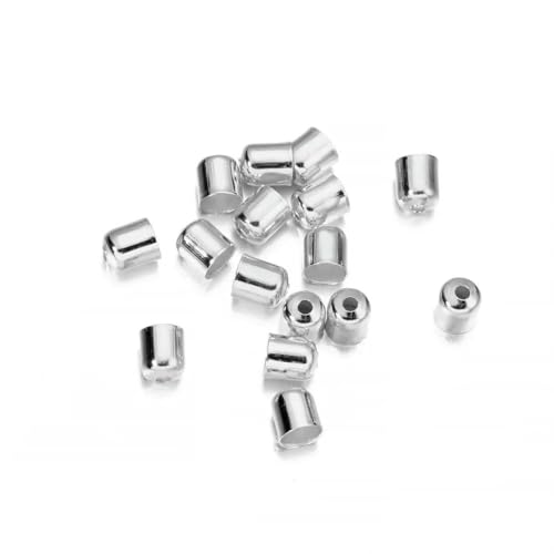 50–100 Stück Perlenkappen, Lederschnüre, Schnallen, Endkappen, Quastenkappen für Modeschmuckherstellung, DIY, handgefertigter Schmuck, Silber, 8 x 9 mm, 50 Stück 50–100 Stück Perlenkappen, Lederschnüre, Schnallen, Endkappen, Quastenkappen für Modeschmuckherstellung, DIY, handgefertigter Schmuck, Silber, 8 x 9 mm, 50 Stück von YFSHC