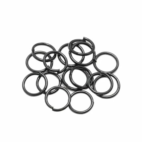 50–200 Stück/Los 3–20 mm Biegeringe, Spaltringe, Verbinder für DIY-Schmuckherstellung, Zubehör, Zubehör, Schwarz, 8 mm x 200 Stück 50–200 Stück/Los 3–20 mm Biegeringe, Spaltringe, Verbinder für DIY-Schmuckherstellung, Zubehör, Zubehör, Schwarz, 8 mm x 200 Stück von YFSHC