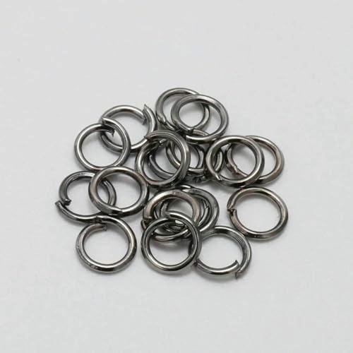 50–200 Stück/Los 3–20 mm Biegeringe, Spaltringe, Verbinder für DIY-Schmuckherstellung, Zubehörzubehör, Gunblack, 8 mm x 200 Stück 50–200 Stück/Los 3–20 mm Biegeringe, Spaltringe, Verbinder für DIY-Schmuckherstellung, Zubehörzubehör, Gunblack, 8 mm x 200 Stück von YFSHC