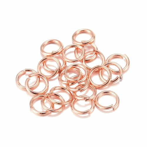 50–200 Stück/Los 3–20 mm Biegeringe, Spaltringe, Verbinder für DIY-Schmuckherstellung, Zubehörzubehör, Roségold, 5 mm x 200 Stück 50–200 Stück/Los 3–20 mm Biegeringe, Spaltringe, Verbinder für DIY-Schmuckherstellung, Zubehörzubehör, Roségold, 5 mm x 200 Stück von YFSHC