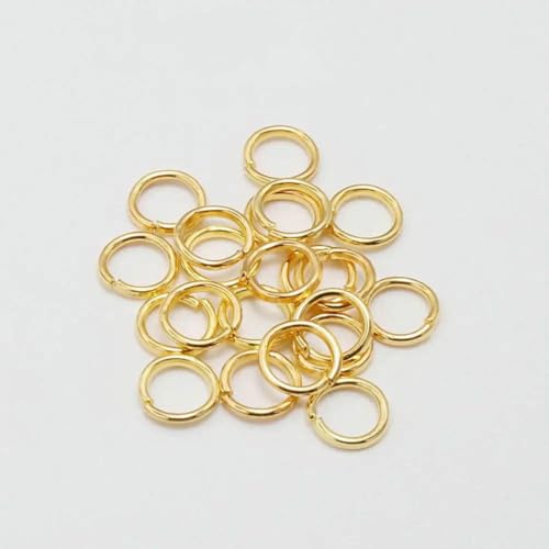 50–200 Stück/Los 3–20 mm offene Biegeringe, Roségold-Schlaufen, Spaltringe, Verbinder für DIY-Schmuckherstellung, DIY-Zubehör, Gold, 6 mm x 200 Stück 50–200 Stück/Los 3–20 mm offene Biegeringe, Roségold-Schlaufen, Spaltringe, Verbinder für DIY-Schmuckherstellung, DIY-Zubehör, Gold, 6 mm x 200 Stück von YFSHC
