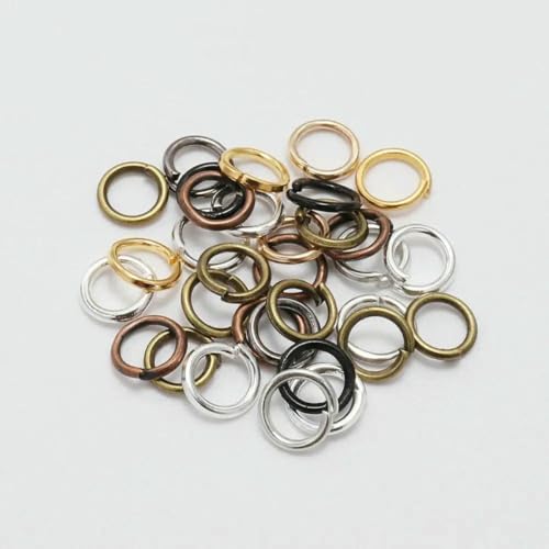 50–200 Stück/Los 3–20 mm offene Biegeringe, Roségold-Schleifen, Spaltringe, Verbinder für DIY-Schmuckherstellung, DIY-Zubehör, mehrfarbig, 16 mm x 100 Stück 50–200 Stück/Los 3–20 mm offene Biegeringe, Roségold-Schleifen, Spaltringe, Verbinder für DIY-Schmuckherstellung, DIY-Zubehör, mehrfarbig, 16 mm x 100 Stück von YFSHC