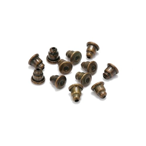 50–200 Stück/Los Ohrstecker-Verschlüsse, Stopper, Rollen, Ohrbefunde, DIY, blockierte Kappen, Ohrstecker, Stopper, Ohrzubehör, Zubehör, Bronze, 200 Stück 50–200 Stück/Los Ohrstecker-Verschlüsse, Stopper, Rollen, Ohrbefunde, DIY, blockierte Kappen, Ohrstecker, Stopper, Ohrzubehör, Zubehör, Bronze, 200 Stück von YFSHC