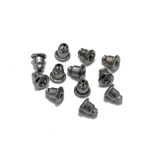 50–200 Stück/Los Ohrstecker-Verschlüsse, Stopper, Rollen, Ohrbefunde, DIY, blockierte Kappen, Ohrstecker, Stopper, Ohrzubehör, Zubehör, Gun Black, 200 Stück 50–200 Stück/Los Ohrstecker-Verschlüsse, Stopper, Rollen, Ohrbefunde, DIY, blockierte Kappen, Ohrstecker, Stopper, Ohrzubehör, Zubehör, Gun Black, 200 Stück von YFSHC