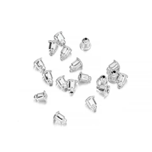 50–200 Stück/Los Ohrstecker-Verschlüsse, Stopper, Rollen, Ohrbefunde, DIY, blockierte Kappen, Ohrstecker, Stopper, Ohrzubehör, Zubehör, Silber, 200 Stück 50–200 Stück/Los Ohrstecker-Verschlüsse, Stopper, Rollen, Ohrbefunde, DIY, blockierte Kappen, Ohrstecker, Stopper, Ohrzubehör, Zubehör, Silber, 200 Stück von YFSHC