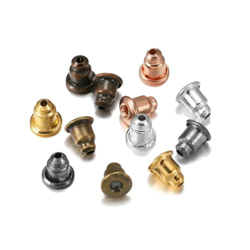 50–200 Stück/Los Ohrstecker-Verschlüsse, Stopper, Rollen, Ohrbefunde, DIY, blockierte Kappen, Ohrstecker, Stopper, Ohrzubehör, Zubehör, mehrfarbig, 200 Stück 50–200 Stück/Los Ohrstecker-Verschlüsse, Stopper, Rollen, Ohrbefunde, DIY, blockierte Kappen, Ohrstecker, Stopper, Ohrzubehör, Zubehör, mehrfarbig, 200 Stück von YFSHC