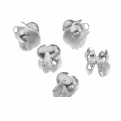 50 Stück/Los Gold Edelstahl-Anschlussverschluss Kugelkette Kalotte End Crimps Perlenkappen für DIY Schmuckherstellung Supplies-B1 50 Stück/Los Gold Edelstahl-Anschlussverschluss Kugelkette Kalotte End Crimps Perlenkappen für DIY Schmuckherstellung Supplies-B1 von YFSHC