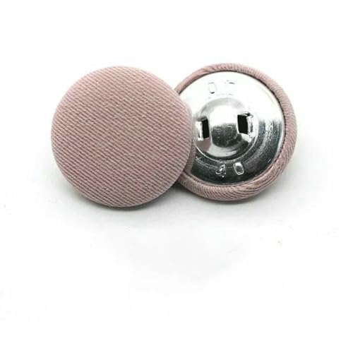 50 Stück 11–30 mm Stoffknöpfe zum Nähen von Taschen, Mänteln, dekorativen runden Schaftknöpfen, Schnalle, DIY-Kleidungszubehör, 12–15 mm von YFSHC