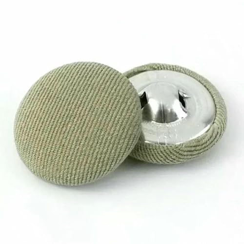 50 Stück 11–30 mm Stoffknöpfe zum Nähen von Taschen, Mänteln, dekorativen runden Schaftknöpfen, Schnalle, DIY-Kleidungszubehör, 14–11 mm von YFSHC