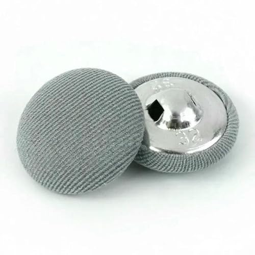 50 Stück 11–30 mm Stoffknöpfe zum Nähen von Taschen, Mänteln, dekorativen runden Schaftknöpfen, Schnalle, DIY-Kleidungszubehör, 2–11 mm von YFSHC
