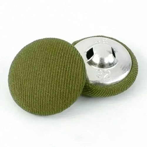 50 Stück 11–30 mm Stoffknöpfe zum Nähen von Taschen, Mänteln, dekorativen runden Schaftknöpfen, Schnalle, DIY-Kleidungszubehör, 3–18 mm von YFSHC