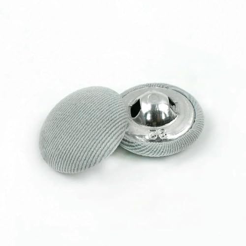 50 Stück 11–30 mm Stoffknöpfe zum Nähen von Taschen, Mänteln, dekorativen runden Schaftknöpfen, Schnalle, DIY-Kleidungszubehör, 8–11 mm von YFSHC