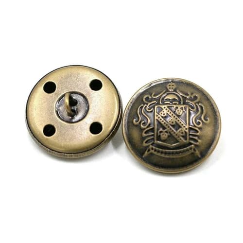 50 Stück 15–25 mm Metallknöpfe, antiker Messing-Ösenknopf für Kleidung, Jeans, Reparaturset, Handarbeitsschnalle, DIY-Strick-Nähzubehör, B3-13-Bronze-18 mm 50 Stück 15–25 mm Metallknöpfe, antiker Messing-Ösenknopf für Kleidung, Jeans, Reparaturset, Handarbeitsschnalle, DIY-Strick-Nähzubehör, B3-13-Bronze-18 mm von YFSHC