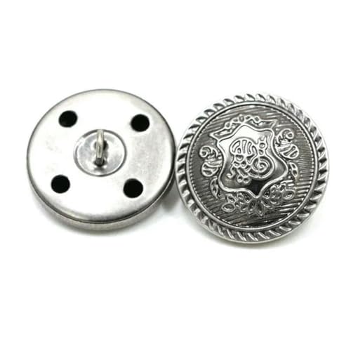50 Stück 15–25 mm Metallknöpfe, antiker Messing-Ösenknopf für Kleidung, Jeans, Reparaturset, Handarbeitsschnalle, DIY-Strick-Nähzubehör, B3-15-GunBlack-18 m 50 Stück 15–25 mm Metallknöpfe, antiker Messing-Ösenknopf für Kleidung, Jeans, Reparaturset, Handarbeitsschnalle, DIY-Strick-Nähzubehör, B3-15-GunBlack-18 m von YFSHC
