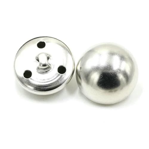 50 Stück 15–25 mm Metallknöpfe, antiker Messing-Ösenknopf für Kleidung, Jeans, Reparaturset, Handarbeitsschnalle, DIY-Strick-Nähzubehör, ZK2000, Silber, 18 50 Stück 15–25 mm Metallknöpfe, antiker Messing-Ösenknopf für Kleidung, Jeans, Reparaturset, Handarbeitsschnalle, DIY-Strick-Nähzubehör, ZK2000, Silber, 18 von YFSHC