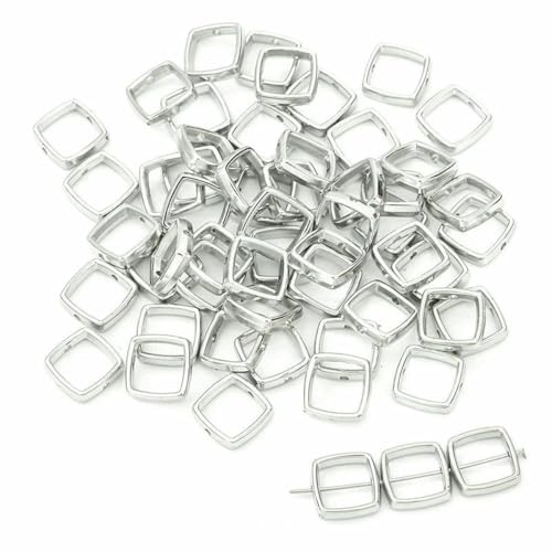 50 Stück CCB-Perlen mit zwei Löchern, Herz, Blume, oval, Kreis, Rahmen, Abstandshalter für DIY-Armbänder, Ohrringe, Anhänger, Schmuckherstellung, 14,0 mm RH 50 Stück CCB-Perlen mit zwei Löchern, Herz, Blume, oval, Kreis, Rahmen, Abstandshalter für DIY-Armbänder, Ohrringe, Anhänger, Schmuckherstellung, 14,0 mm RH von YFSHC