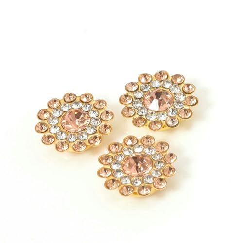 50 Stück Kristall-Klauen-Strasssteine, flache Rückseite, Näh-Cabochons, Lünettenperlen für die Schmuckherstellung, DIY-Handarbeiten, Schleifen, Champagner von YFSHC