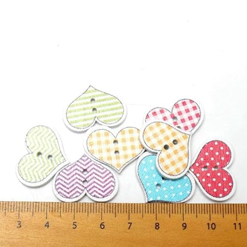 50 Stück gemischte Holzknöpfe mit Liebesherz-Muster, Botones, handgefertigte Accessoires, Dekoration, Scrapbooking, Basteln, 20 x 25 mm, 1 50 Stück gemischte Holzknöpfe mit Liebesherz-Muster, Botones, handgefertigte Accessoires, Dekoration, Scrapbooking, Basteln, 20 x 25 mm, 1 von YFSHC