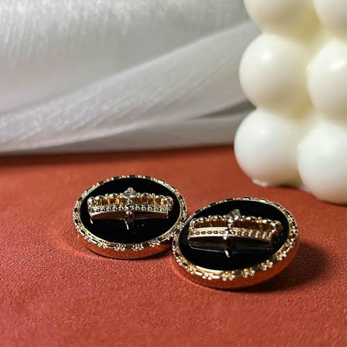 6 STÜCK Britische Diamantkronenknöpfe Tropfkleber hochwertige Metallknöpfe Damenmantel Trenchcoat Jacke dekorative Knöpfe Großhandel-NB-1-235-25MM 6 STÜCK Britische Diamantkronenknöpfe Tropfkleber hochwertige Metallknöpfe Damenmantel Trenchcoat Jacke dekorative Knöpfe Großhandel-NB-1-235-25MM von YFSHC