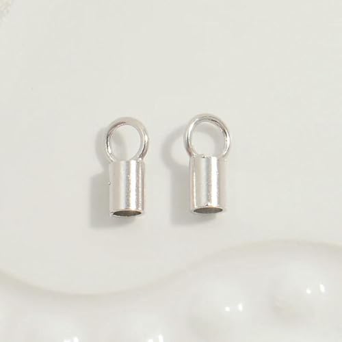6 Stück/Los S925 Sterling Silber Durchmesser 1/2/3,0 mm Endspitzen Verschluss Lederband Crimpkappen Verschlüsse für Armbänder Halskettenherstellung-Platin-Durchmesser 3,0 mm 6 Stück/Los S925 Sterling Silber Durchmesser 1/2/3,0 mm Endspitzen Verschluss Lederband Crimpkappen Verschlüsse für Armbänder Halskettenherstellung-Platin-Durchmesser 3,0 mm von YFSHC