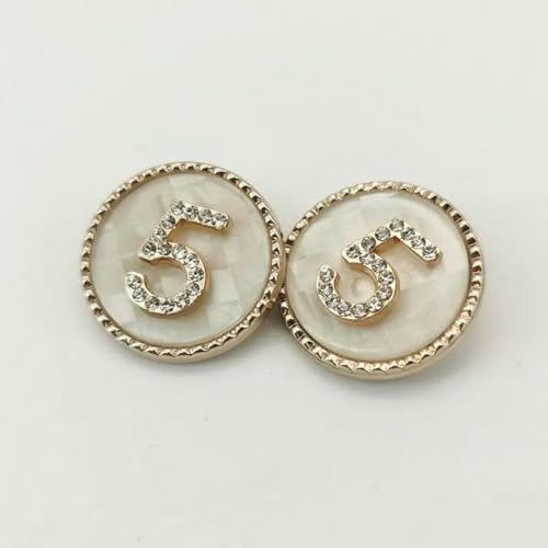 6 Stück 23,0 mm Metallknöpfe für Kleidung, Mantel, Windjacke, Nähzubehör, Nähknöpfe, Kleidungsschnalle, DIY-Handwerk, 21–23,0 mm, 6 Stück von YFSHC