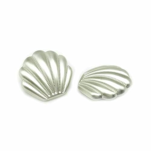 6 Stück neue Muschelform-Metallknöpfe mit Schaft, DIY-Bekleidung, Mantel, Pullover, Nähzubehör, Hemdknöpfe-5-581-2-18MM von YFSHC