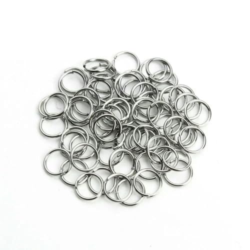 Box 3–10 mm gemischte offene Biegeringe aus Edelstahl, Spaltringe, Verbinder für DIY-Schmuckherstellung, DIY-Halsketten, Bastelzubehör, 0,7 x 6 mm Stahl, 200 Stück Box 3–10 mm gemischte offene Biegeringe aus Edelstahl, Spaltringe, Verbinder für DIY-Schmuckherstellung, DIY-Halsketten, Bastelzubehör, 0,7 x 6 mm Stahl, 200 Stück von YFSHC