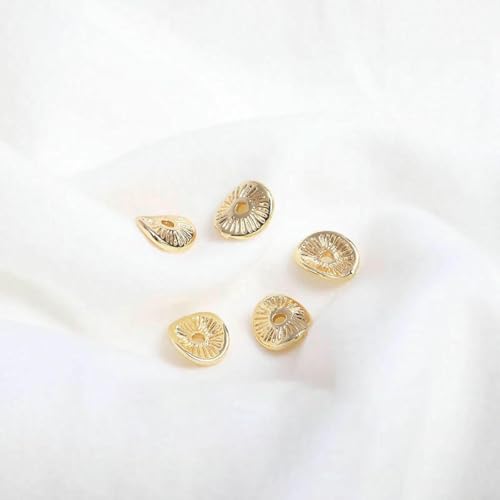DIY Schmuckherstellungszubehör 14 Karat vergoldete Messingabdeckungen, Crimp-Endperlen, Kalottenenden, Röhrenperlen, Schmuckzubehör-14 Karat vergoldet_g-20 Stück DIY Schmuckherstellungszubehör 14 Karat vergoldete Messingabdeckungen, Crimp-Endperlen, Kalottenenden, Röhrenperlen, Schmuckzubehör-14 Karat vergoldet_g-20 Stück von YFSHC