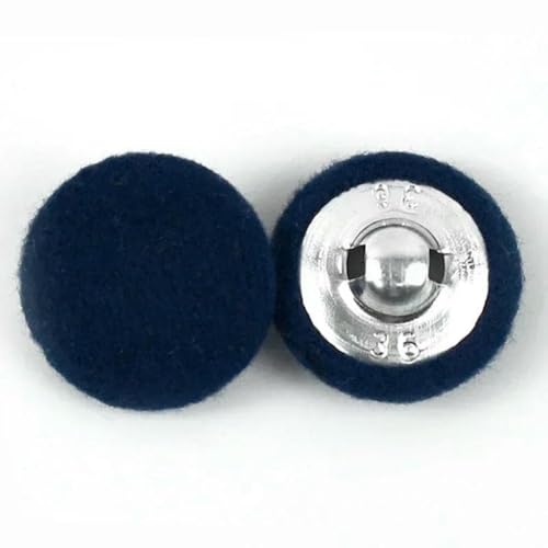 Deepeel 50 Stück 15–38 mm Kaschmir-bezogene Knöpfe, dekorativer Windjacken-Mantelknopf, Kleidung, Scrapbook, DIY-Nähzubehör, Marineblau, 18 mm Deepeel 50 Stück 15–38 mm Kaschmir-bezogene Knöpfe, dekorativer Windjacken-Mantelknopf, Kleidung, Scrapbook, DIY-Nähzubehör, Marineblau, 18 mm von YFSHC