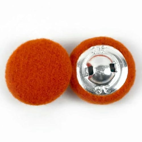Deepeel 50 Stück 15–38 mm Kaschmir-bezogene Knöpfe, dekorativer Windjacken-Mantelknopf, Kleidung, Scrapbook, DIY-Nähzubehör, Orange, 30 mm Deepeel 50 Stück 15–38 mm Kaschmir-bezogene Knöpfe, dekorativer Windjacken-Mantelknopf, Kleidung, Scrapbook, DIY-Nähzubehör, Orange, 30 mm von YFSHC