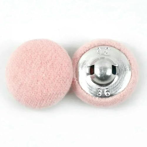 Deepeel 50 Stück 15–38 mm Kaschmir-bezogene Knöpfe, dekorativer Windjacken-Mantelknopf, Kleidung, Scrapbook, DIY-Nähzubehör, Rosa, 38 mm Deepeel 50 Stück 15–38 mm Kaschmir-bezogene Knöpfe, dekorativer Windjacken-Mantelknopf, Kleidung, Scrapbook, DIY-Nähzubehör, Rosa, 38 mm von YFSHC