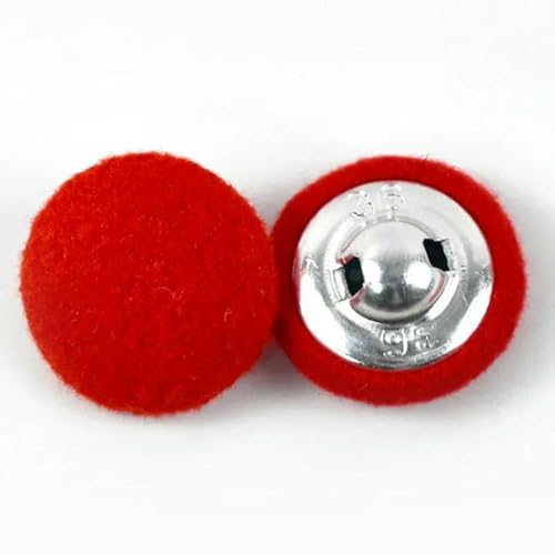 Deepeel 50 Stück 15–38 mm Kaschmir-bezogene Knöpfe, dekorativer Windjacken-Mantelknopf, Kleidung, Scrapbook, DIY-Nähzubehör, Rot, 23,0 mm Deepeel 50 Stück 15–38 mm Kaschmir-bezogene Knöpfe, dekorativer Windjacken-Mantelknopf, Kleidung, Scrapbook, DIY-Nähzubehör, Rot, 23,0 mm von YFSHC