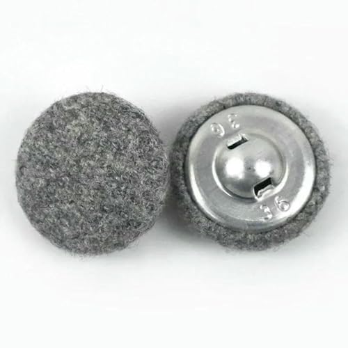Deepeel 50 Stück 15–38 mm Kaschmir-bezogene Knöpfe, dekorativer Windjacken-Mantelknopf, Kleidung, Scrapbook, DIY-Nähzubehör, Weiß/Grau, 18 mm Deepeel 50 Stück 15–38 mm Kaschmir-bezogene Knöpfe, dekorativer Windjacken-Mantelknopf, Kleidung, Scrapbook, DIY-Nähzubehör, Weiß/Grau, 18 mm von YFSHC