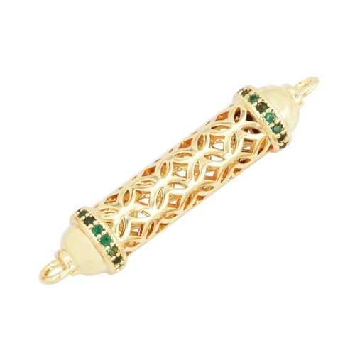 Delicacy Fashion Hohlperlen-Röhrchen, Metall-Messing-Basis, 18 Karat Gold, Schmuckherstellung, Perlenknotenzubehör, Zubehör, L47-L472525-Grün Delicacy Fashion Hohlperlen-Röhrchen, Metall-Messing-Basis, 18 Karat Gold, Schmuckherstellung, Perlenknotenzubehör, Zubehör, L47-L472525-Grün von YFSHC