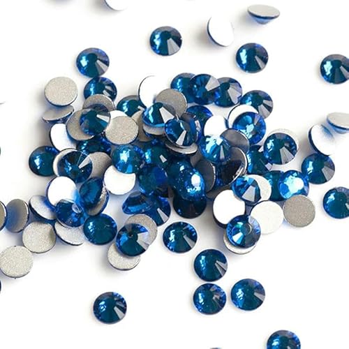 Flache Rückseite, Kristall-Strasssteine, Nagelkleidung für Handarbeiten, DIY, Basteln, Dekor, Edelsteine, Capriblau, SS30, 288 Stück Flache Rückseite, Kristall-Strasssteine, Nagelkleidung für Handarbeiten, DIY, Basteln, Dekor, Edelsteine, Capriblau, SS30, 288 Stück von YFSHC