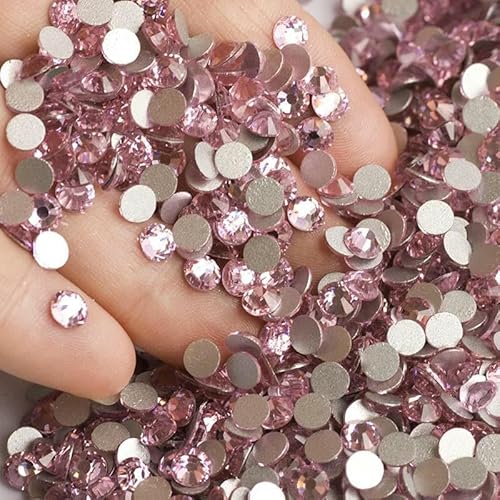 Flache Rückseite, Kristall-Strasssteine, Nagelkleidung für Handarbeiten, DIY, Basteln, Dekor, Edelsteine, Hellrosa, SS20, 1440 Stück Flache Rückseite, Kristall-Strasssteine, Nagelkleidung für Handarbeiten, DIY, Basteln, Dekor, Edelsteine, Hellrosa, SS20, 1440 Stück von YFSHC