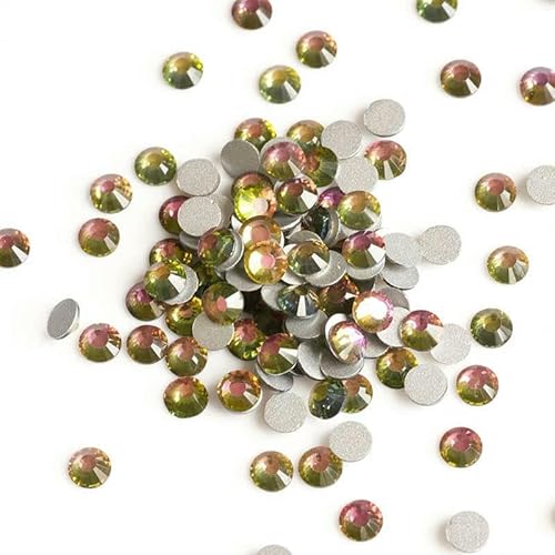 Flache Rückseite, Kristall-Strasssteine, Nagelkleidung für Handarbeiten, DIY, Basteln, Dekor, Edelsteine, Vitrail Medium, SS12, 1440 Stück von YFSHC