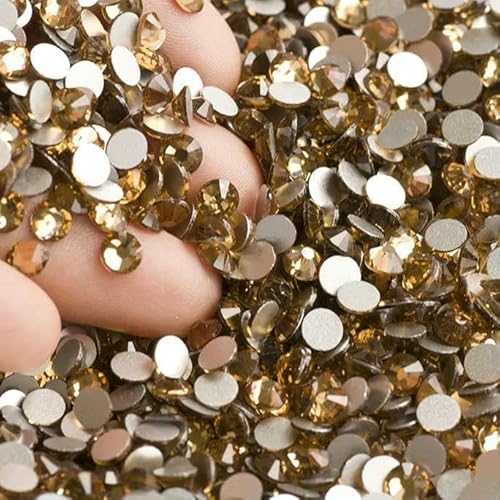 Flache Rückseite, Kristall-Strasssteine, Nagelkleidung für Handarbeiten, DIY-Bastelarbeiten, Dekoration, Edelsteine, Heller Colorado-Topas, SS6, 1440 Stück Flache Rückseite, Kristall-Strasssteine, Nagelkleidung für Handarbeiten, DIY-Bastelarbeiten, Dekoration, Edelsteine, Heller Colorado-Topas, SS6, 1440 Stück von YFSHC