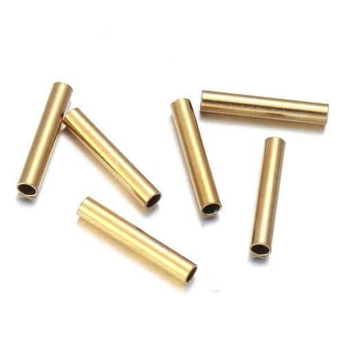 Gebogenes Rohr aus Edelstahl zur Schmuckherstellung, goldfarben, gerade Perlen, Verbinder, Armband, Halskette, DIY-Schmuckfund-GD35x3 Gebogenes Rohr aus Edelstahl zur Schmuckherstellung, goldfarben, gerade Perlen, Verbinder, Armband, Halskette, DIY-Schmuckfund-GD35x3 von YFSHC