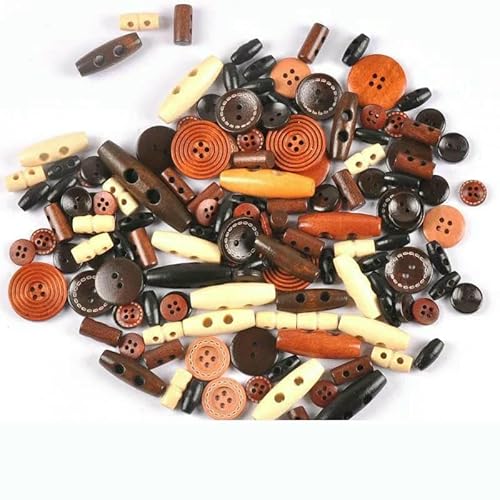 Gemischte Cartoon-Malerei Dekorative Holzknöpfe zum Nähen von Kleidung Scrapbooking Basteln Wohnkultur 15-35mm MT1892-mt1894-20Stk von YFSHC