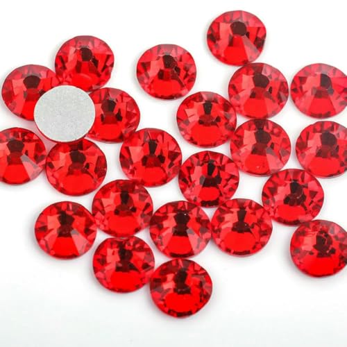 Glitzer-Kristall-Strasssteine, nicht Hotfix-Strasssteine, DIY-Glas-Strasssteine, flache Rückseite, Diamantnägel, Kristalle, Strass für Nagel-Charms, Kleider-Lt. Siam-SS16-1440 Stück von YFSHC