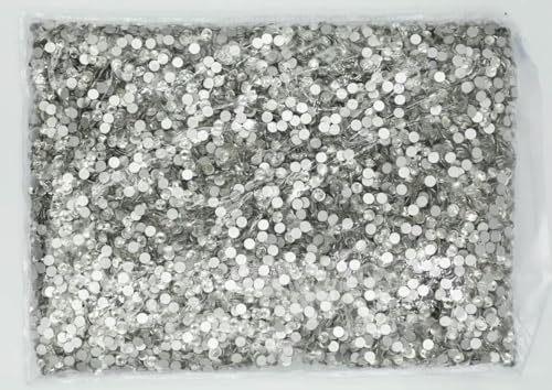 Großes Großpackungspaket SS3-SS30 Flatback Nicht Hotfix Kristall Nail Art Strass Dekoration Glitzer Flatback AB-Kristallklar-SS16 14400 Stück von YFSHC