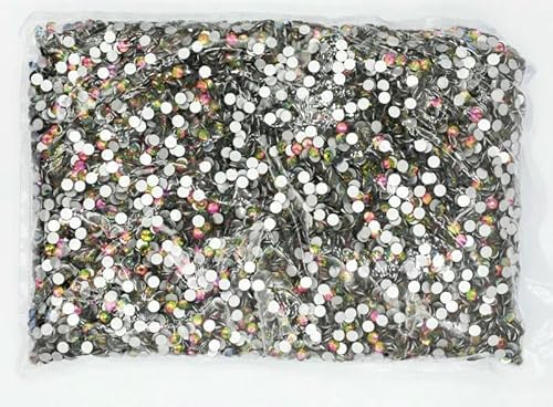 Großes Großpaket SS3-SS30 Flatback Nicht Hotfix Kristall Nail Art Strass Dekoration Glitzer Flatback Kristall AB-Rainbow-SS20 14400 Stück von YFSHC