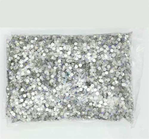 Großpackung SS3-SS30 Flatback Crystal AB Nicht-Hotfix-Strasssteine, klar, AB-Strass für Nagelkunst-Dekoration, Nachthimmel AB, SS20, 14400 Stück Großpackung SS3-SS30 Flatback Crystal AB Nicht-Hotfix-Strasssteine, klar, AB-Strass für Nagelkunst-Dekoration, Nachthimmel AB, SS20, 14400 Stück von YFSHC