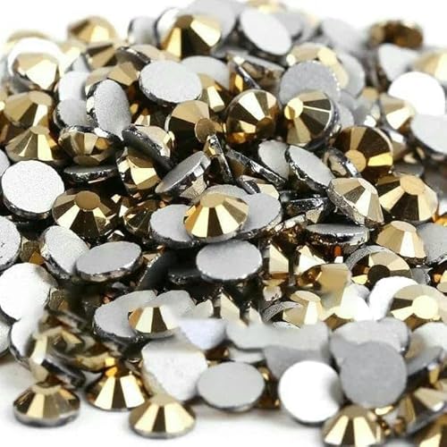 Großpackung SS3-SS30 Flatback Crystal AB Nicht-Hotfix-Strasssteine, klarer AB-Strass für Nagelkunst-Dekoration, Goldhämatit, SS20, 14400 Stück Großpackung SS3-SS30 Flatback Crystal AB Nicht-Hotfix-Strasssteine, klarer AB-Strass für Nagelkunst-Dekoration, Goldhämatit, SS20, 14400 Stück von YFSHC