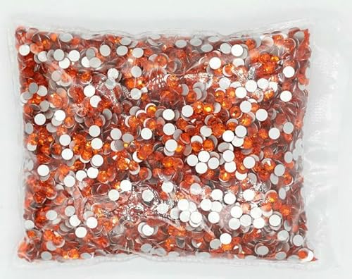 Großpackung SS3-SS30 Flatback Crystal AB Nicht-Hotfix-Strasssteine, klarer AB-Strass für Nailart-Dekoration, Hyazinthe, SS20, 14400 Stück von YFSHC